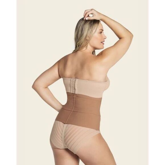 Leonisa NWT 3-Belt Custom Waist Cincher with Lumbar Support XL/2XL - Picture 3 of 6